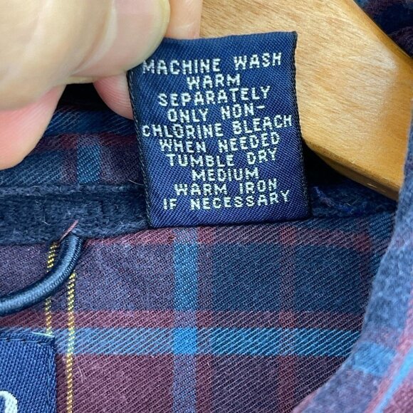 Gap Vintage Oversized Baggy Fit Plaid Flap Pocket Short Sleeve Shirt - Picture 7 of 10